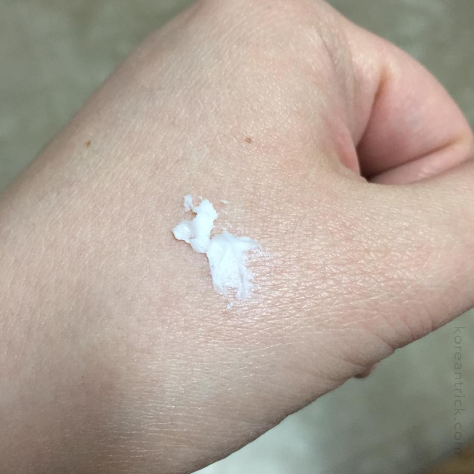 cream on the skin
